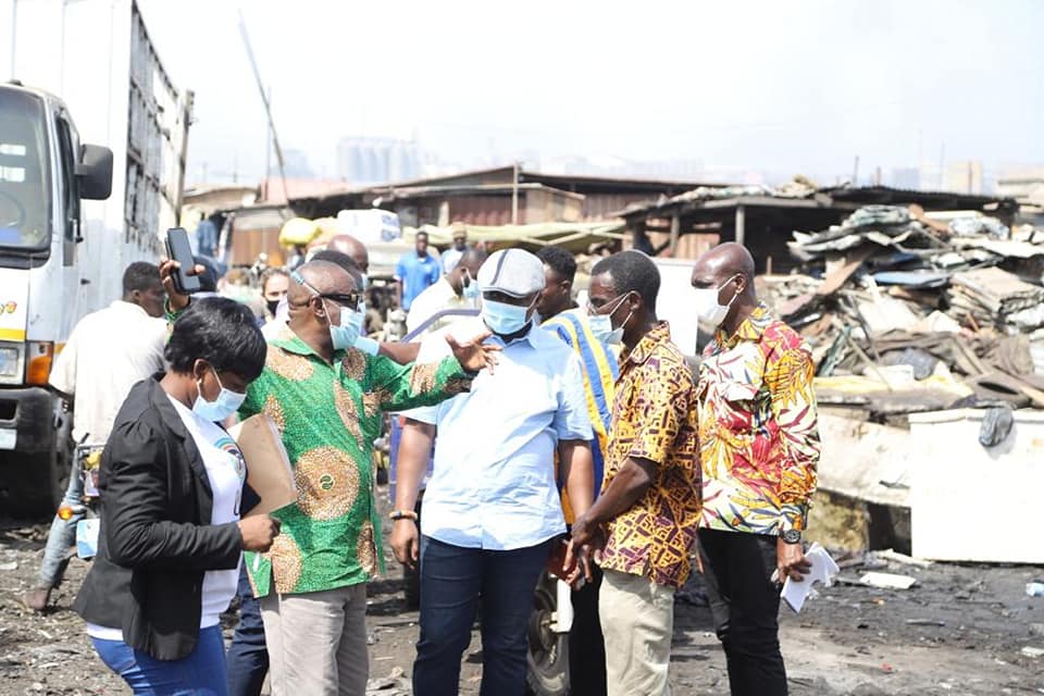 Ag. CEO of NYA Undertakes One-Day Inspection Tour of Old Fadama/Agbobloshie Land Site 